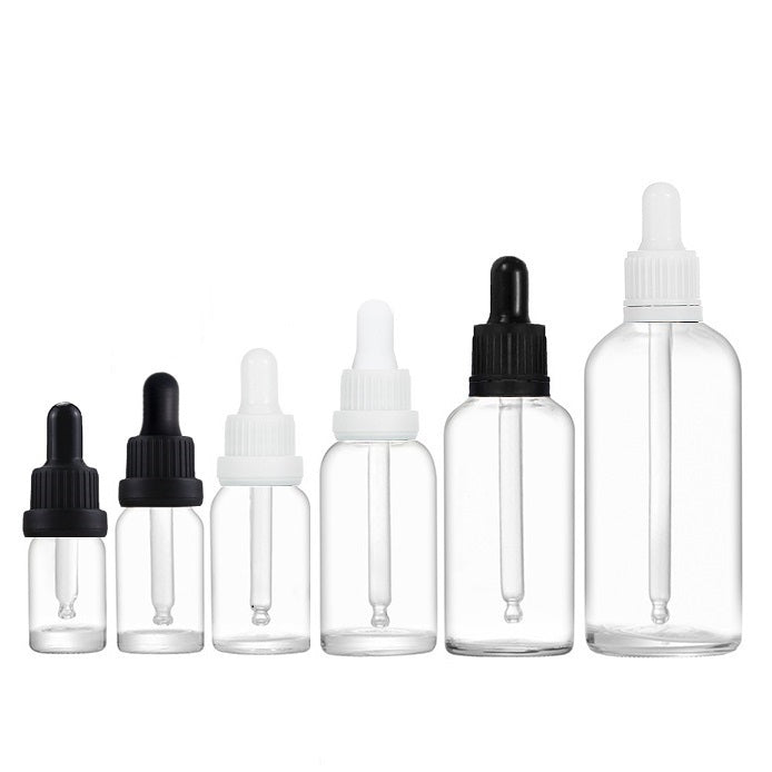 5ml-100ml Glass Round Bottle With Seal Ring Dropper