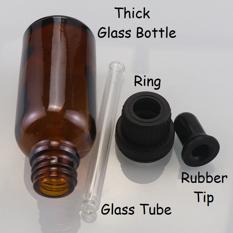 5ml Glass Round Bottle With Plastic Seal Ring Dropper