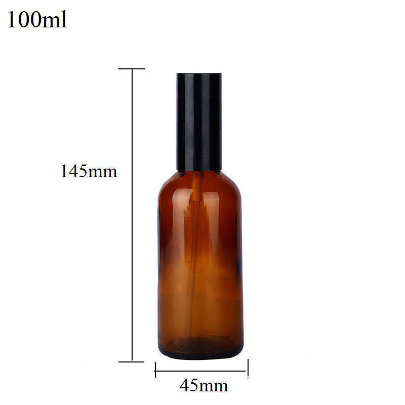 5ml-100ml Glass Round Bottle With Aluminum Sprayer / Pump