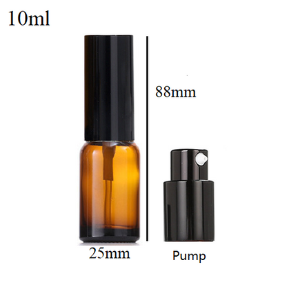 5ml-100ml Glass Round Bottle With Aluminum Pump