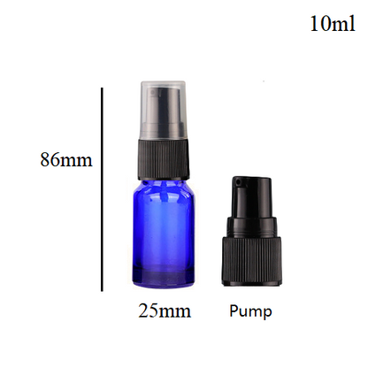 5ml-100ml Glass Round Bottle With Plastic Pump