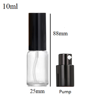 5ml-100ml Glass Round Bottle With Aluminum Pump