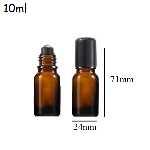 5ml-100ml Glass Round Roll On Bottle