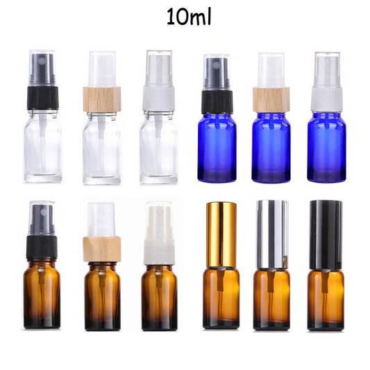 10ml Glass Round Bottle With Sprayer