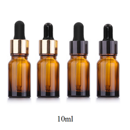 10ml Glass Round Bottle With Aluminum Ring Dropper