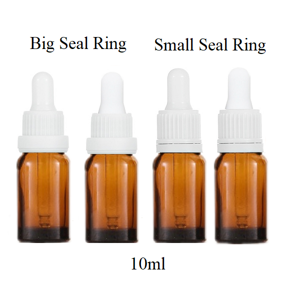 10ml Glass Round Bottle With Seal Ring Dropper