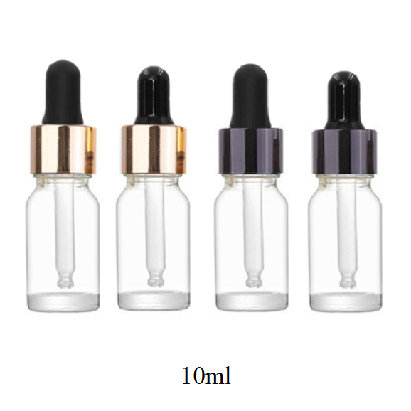 10ml Glass Round Bottle With Aluminum Ring Dropper