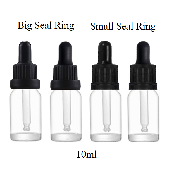 10ml Glass Round Bottle With Seal Ring Dropper