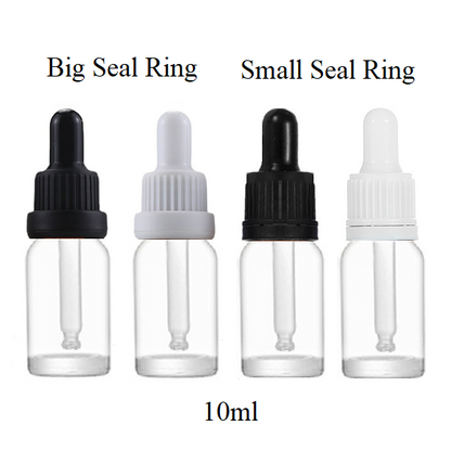 10ml Glass Round Bottle With Seal Ring Dropper