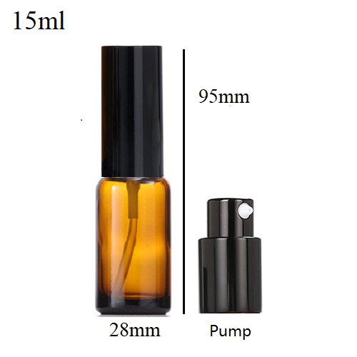 5ml-100ml Glass Round Bottle With Aluminum Pump