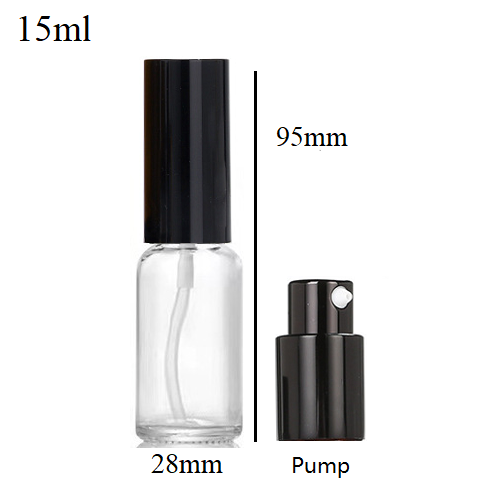 5ml-100ml Glass Round Bottle With Aluminum Pump