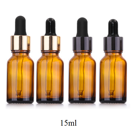 15ml Glass Round Bottle With Aluminum Ring Dropper