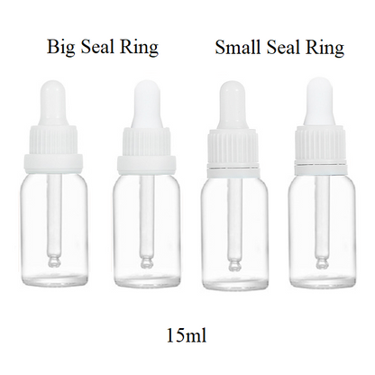 15ml Glass Round Bottle With Seal Ring Dropper