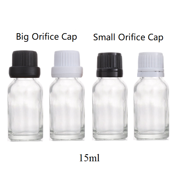 15ml Glass Round Bottle With Orifice Reducer