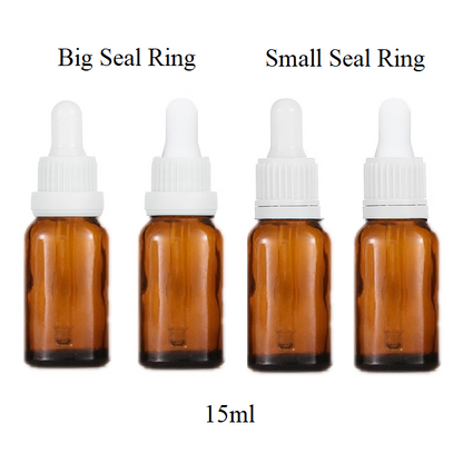 5ml-100ml Glass Round Bottle With Seal Ring Dropper