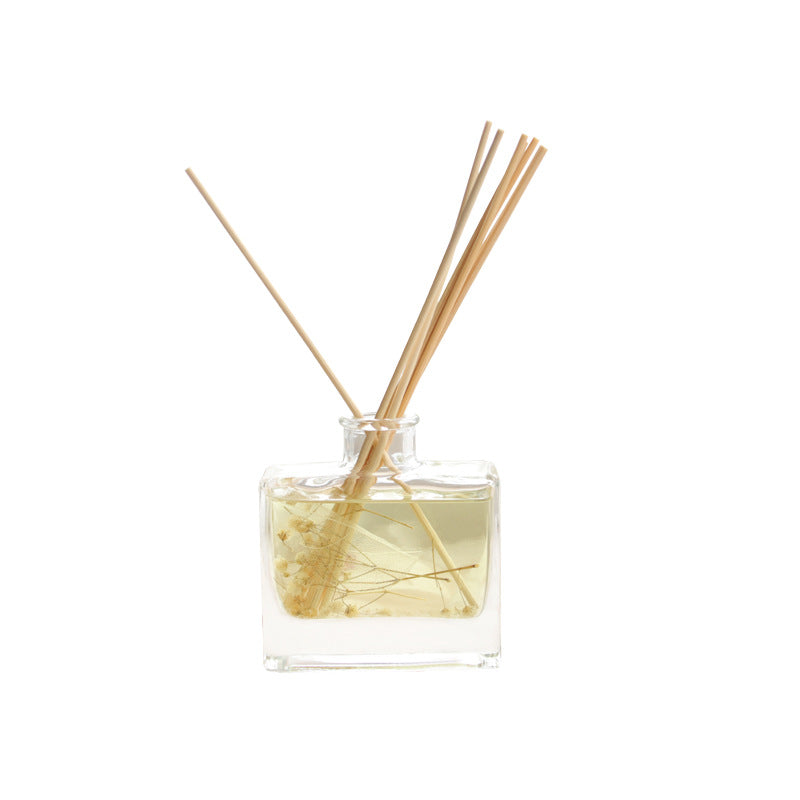 120ml Flat Square Glass Reed Diffuser Bottle