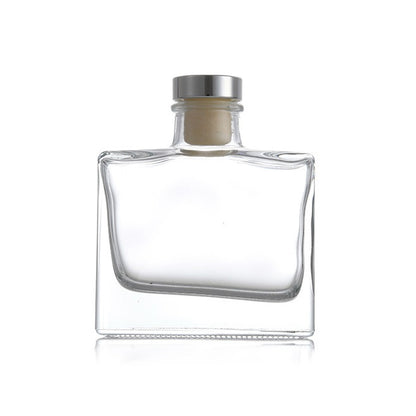 120ml Flat Square Glass Reed Diffuser Bottle