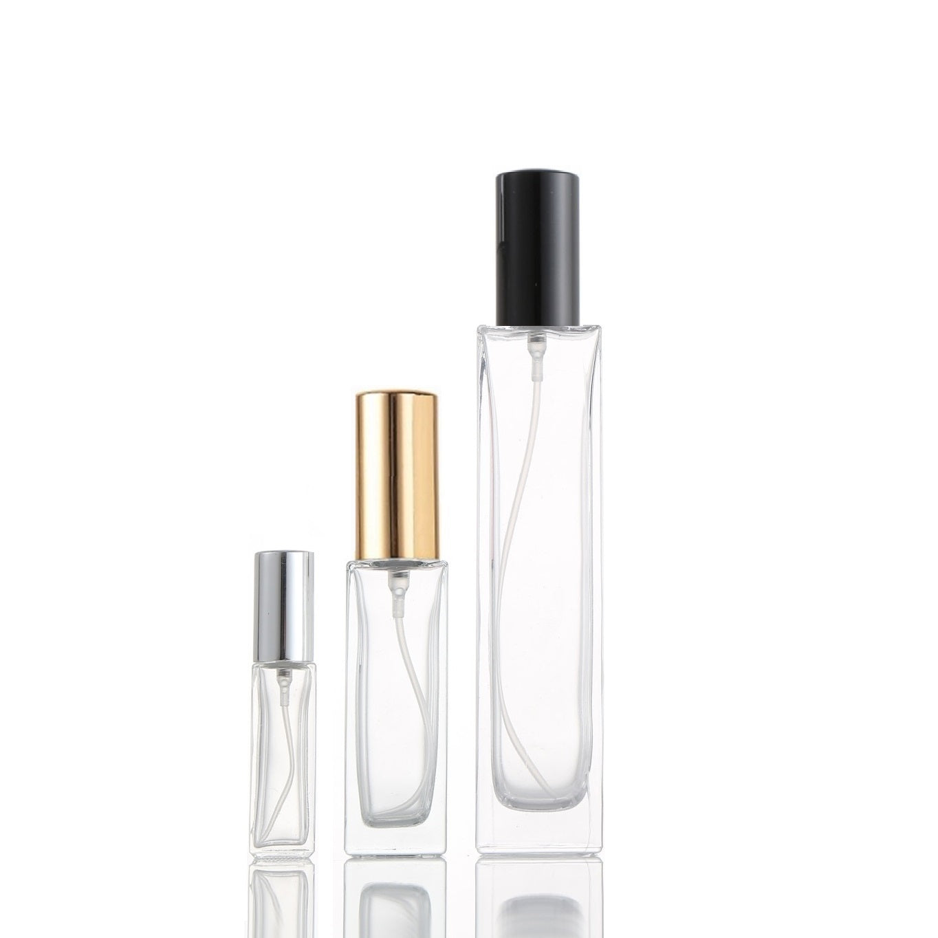 10ml 30ml 50ml Glass Slender Perfume Bottle (Screw On)