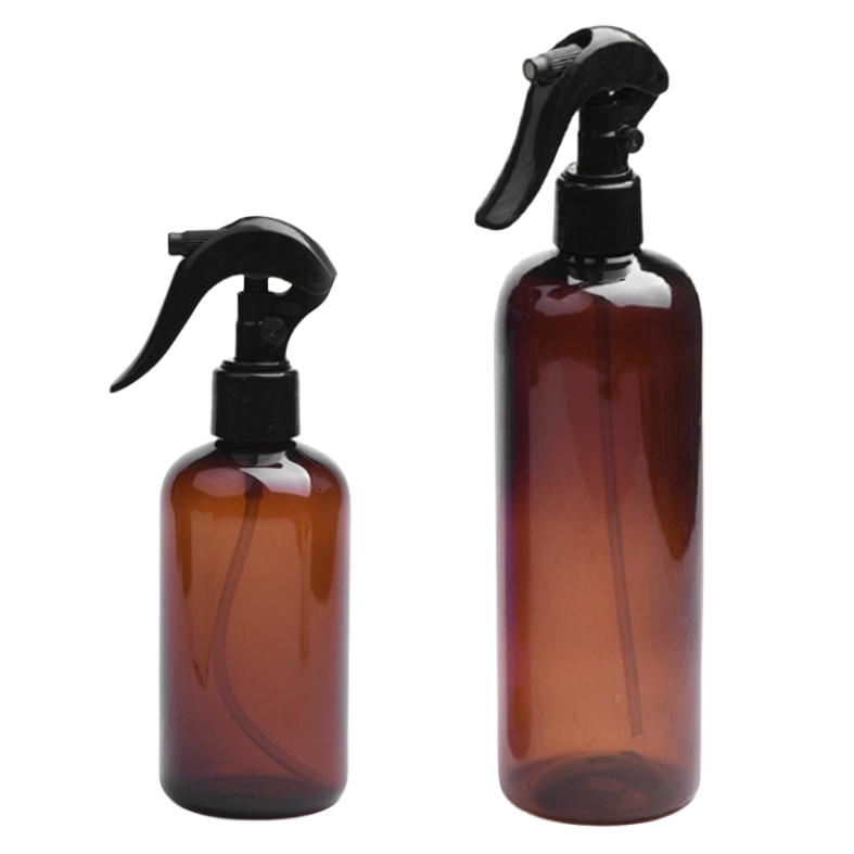 250ml 500ml PET Bottle With Black Mouse Nozzle Sprayer