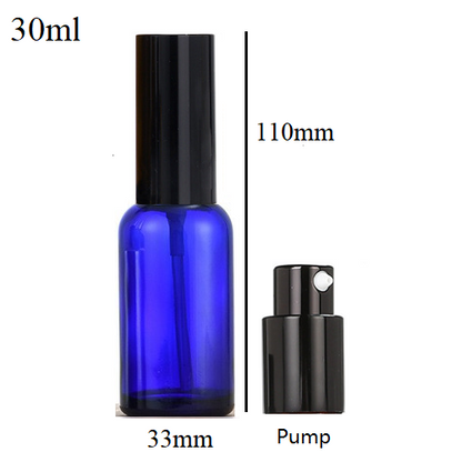 5ml-100ml Glass Round Bottle With Aluminum Pump