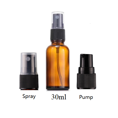 30ml Glass Round Bottle With Sprayer