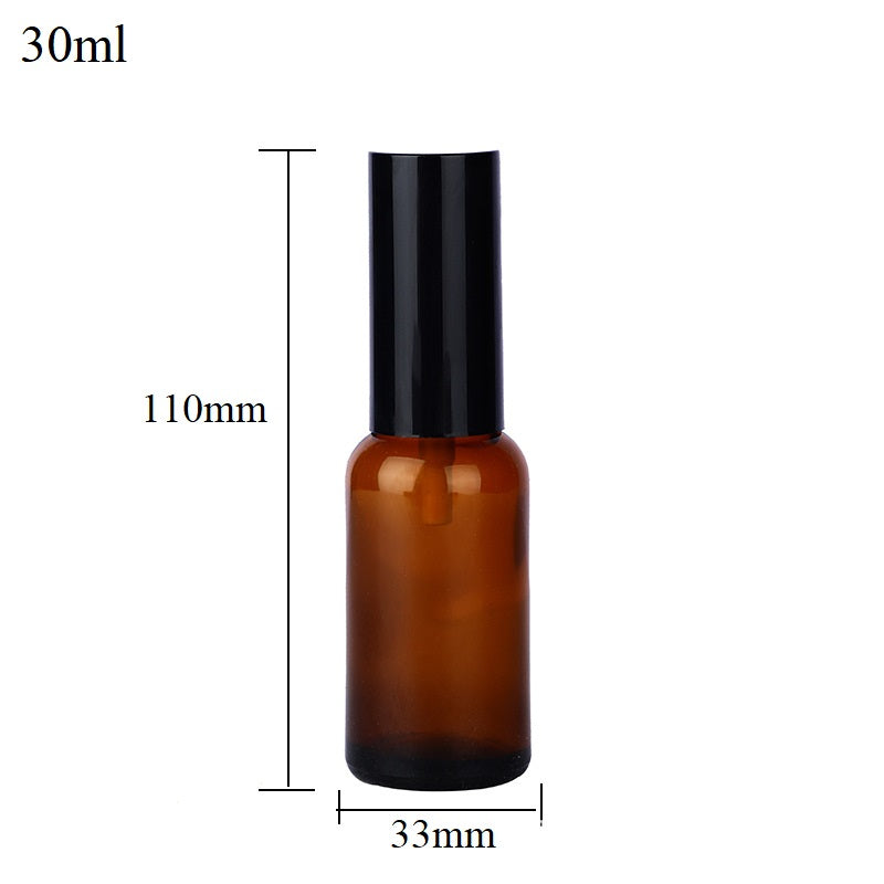 5ml-100ml Glass Round Bottle With Aluminum Sprayer / Pump