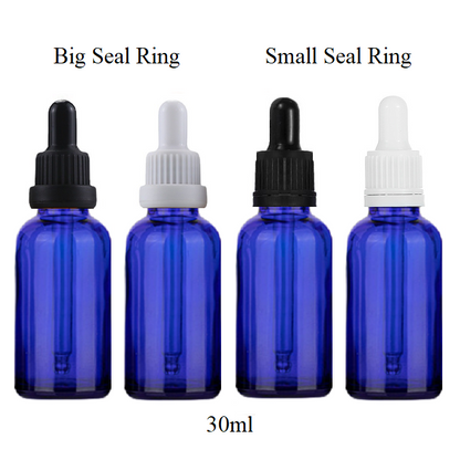 30ml Glass Round Bottle With Seal Ring Dropper