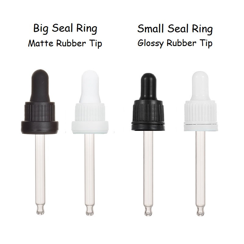 50ml Glass Round Bottle With Seal Ring Dropper