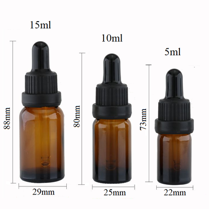 10ml Glass Round Bottle With Seal Ring Dropper