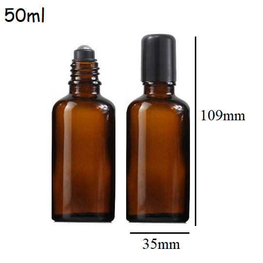 5ml-100ml Glass Round Roll On Bottle