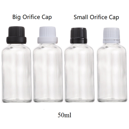 50ml Glass Round Bottle With Orifice Reducer