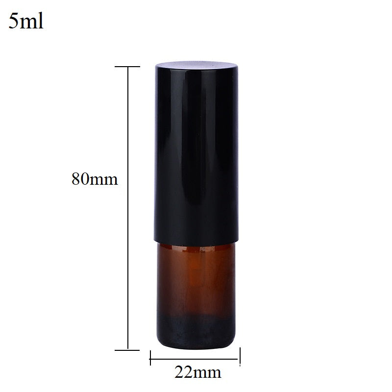 5ml-100ml Glass Round Bottle With Aluminum Sprayer / Pump