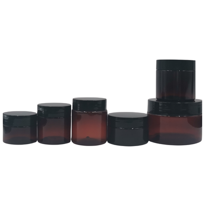 15g 30g 50g 120g Amber Black PET PLastic Jar