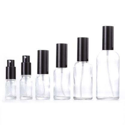 5ml-100ml Glass Round Bottle With Aluminum Pump