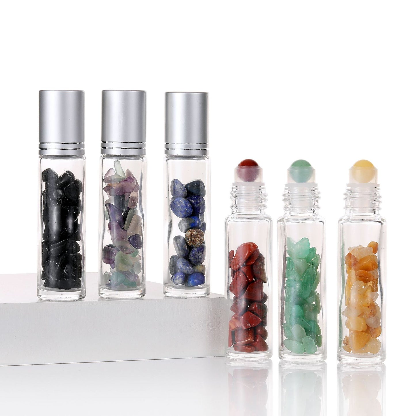 10ml Natural Gemstone Thick Glass Roll On