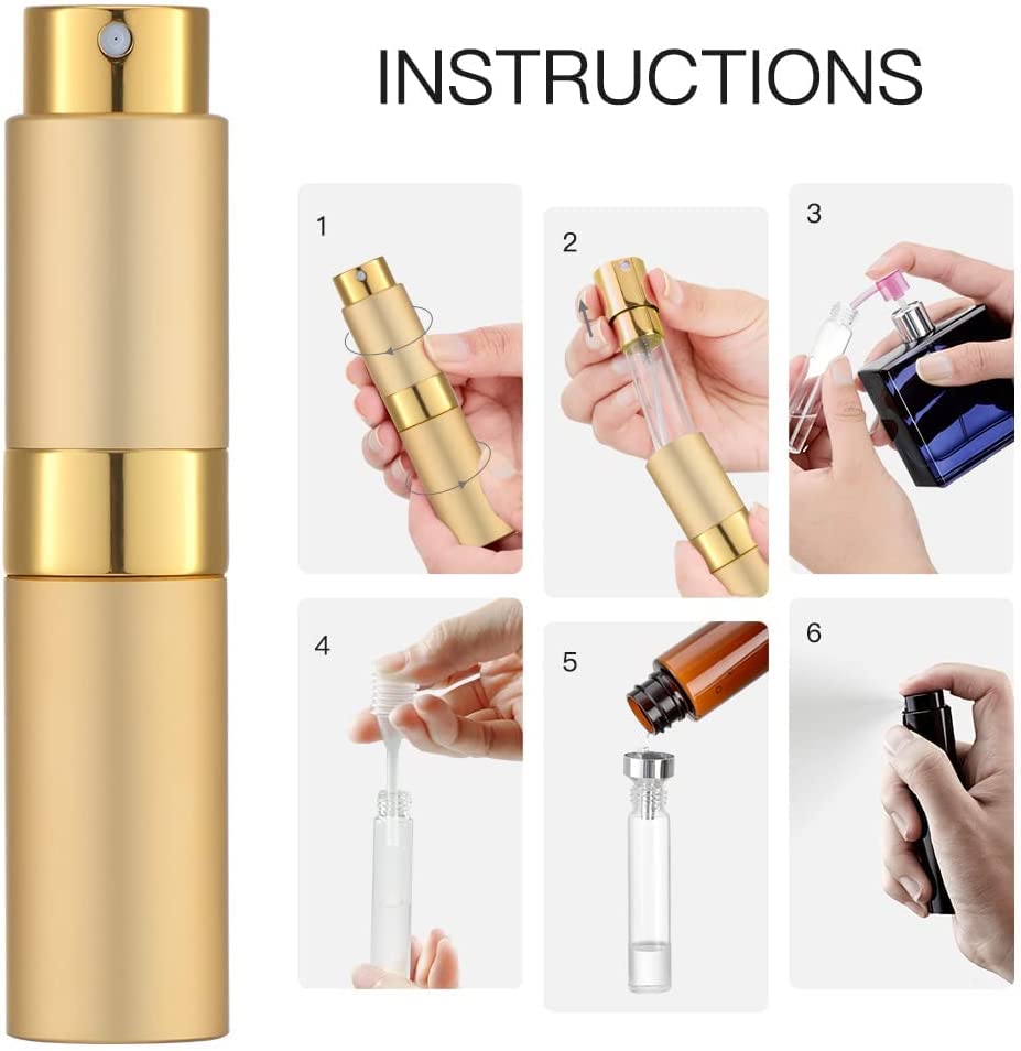 8ml Aluminum Perfume Atomizer