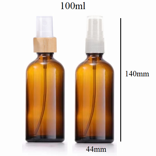 100ml Glass Round Bottle With Sprayer