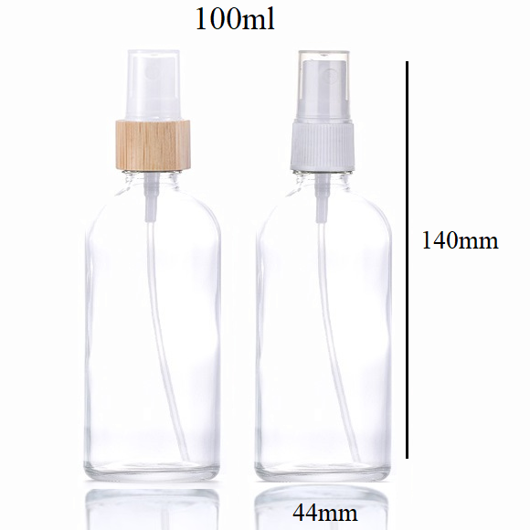 100ml Glass Round Bottle With Sprayer