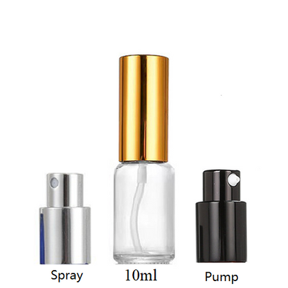 10ml Glass Round Bottle With Sprayer