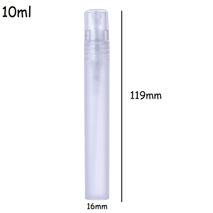 5ml 10ml Frosted Clear Plastic Perfume Atomizer