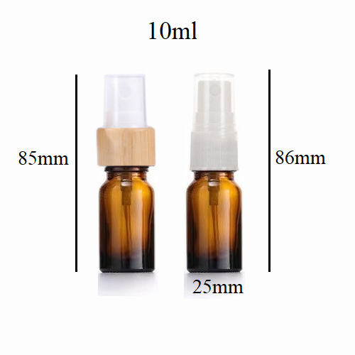 10ml Glass Round Bottle With Sprayer