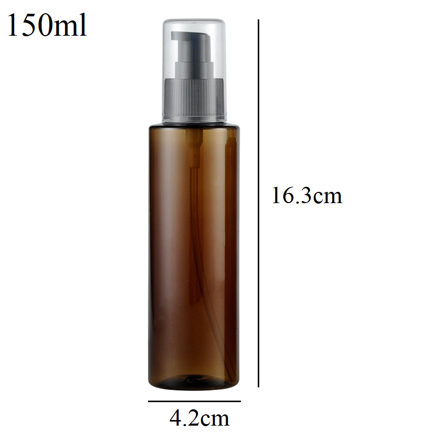 30ml 50ml 100ml 150ml PET Bottle With Black Plastic Sprayer / Pump