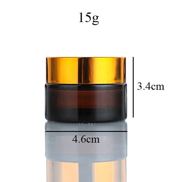 5g 15g 30g 60g 100g Amber Glass Jar