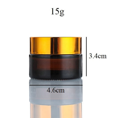 5g 15g 30g 60g 100g Amber Glass Jar