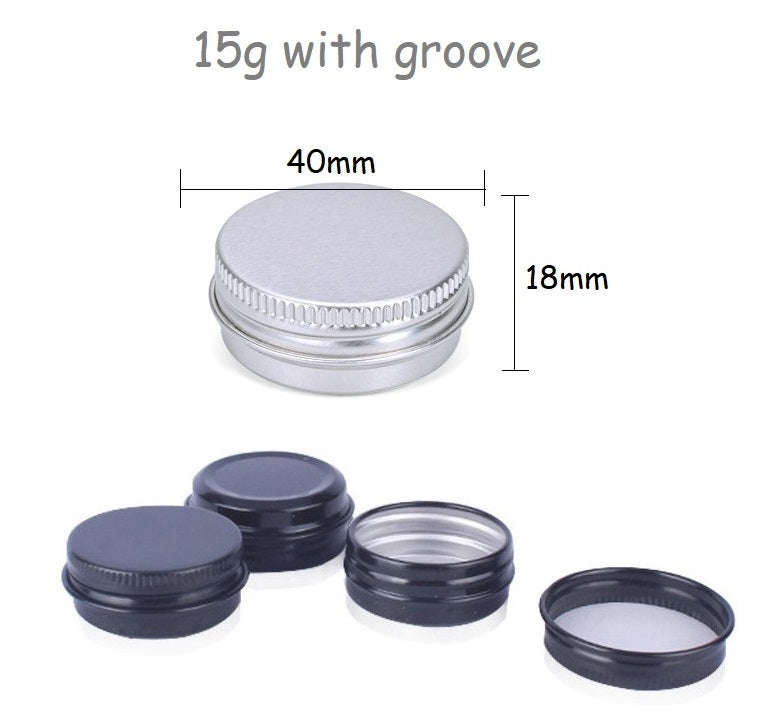 5g 10g 15g 30g 50g 60g 100g 150g Silver Black Aluminum Tin