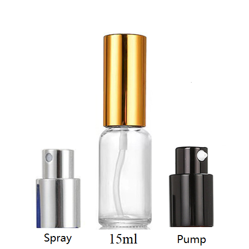 15ml Glass Round Bottle With Sprayer