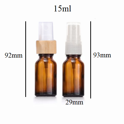 15ml Glass Round Bottle With Sprayer