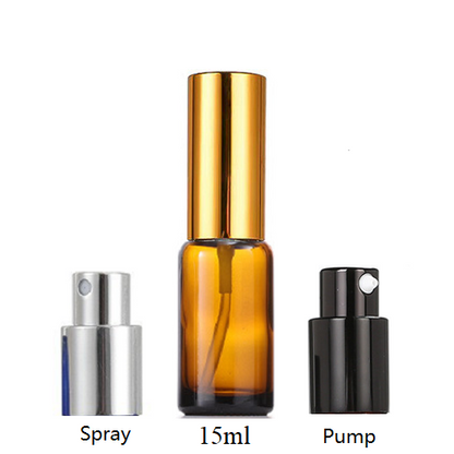 15ml Glass Round Bottle With Sprayer