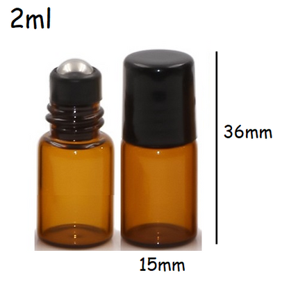 2ml 3ml Glass Roll On Tester