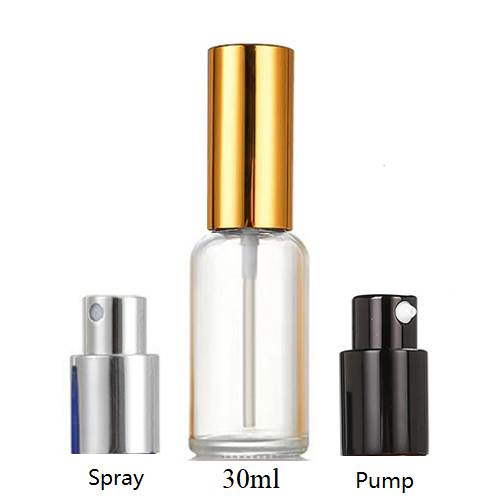 30ml Glass Round Bottle With Sprayer